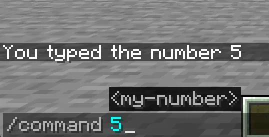 The command in action